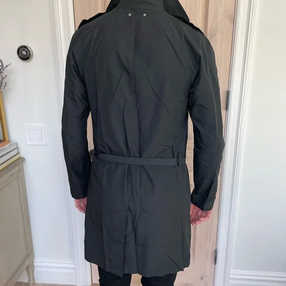 Louis Vuitton men's black trench